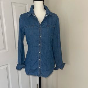 Girl Krazy denim button down